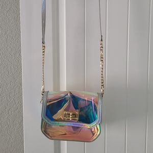 Like Dreams holographic clear purse